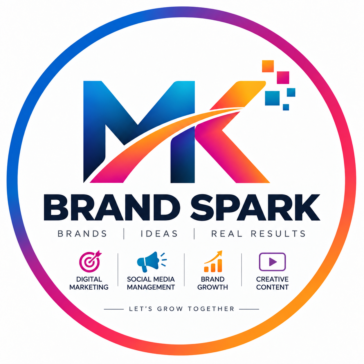 MK Brand Spark — brands, ideas, real results. Let's grow together.